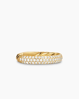DY Mercer® Pavé Band Ring 18K Yellow Gold with Diamonds, 3.7mm