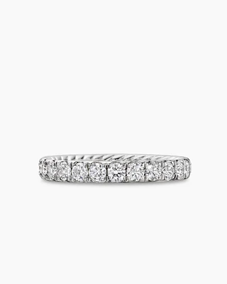DY Eden Band Ring Platinum with Diamonds, 2.8mm