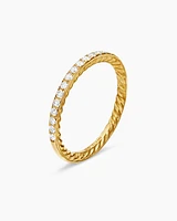 DY Eden Partway Band Ring 18K Yellow Gold with Diamonds