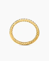 DY Eden Partway Band Ring 18K Yellow Gold with Diamonds