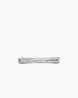 DY Crossover® Micro Pavé Band Ring Platinum with Diamonds, 3.14mm