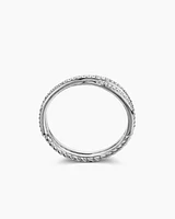 DY Crossover® Micro Pavé Band Ring Platinum with Diamonds, 3.14mm