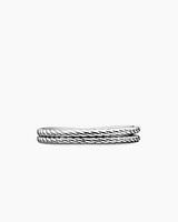DY Crossover® Micro Pavé Band Ring Platinum with Diamonds, 3.14mm