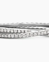 DY Crossover® Micro Pavé Band Ring Platinum with Diamonds, 3.14mm
