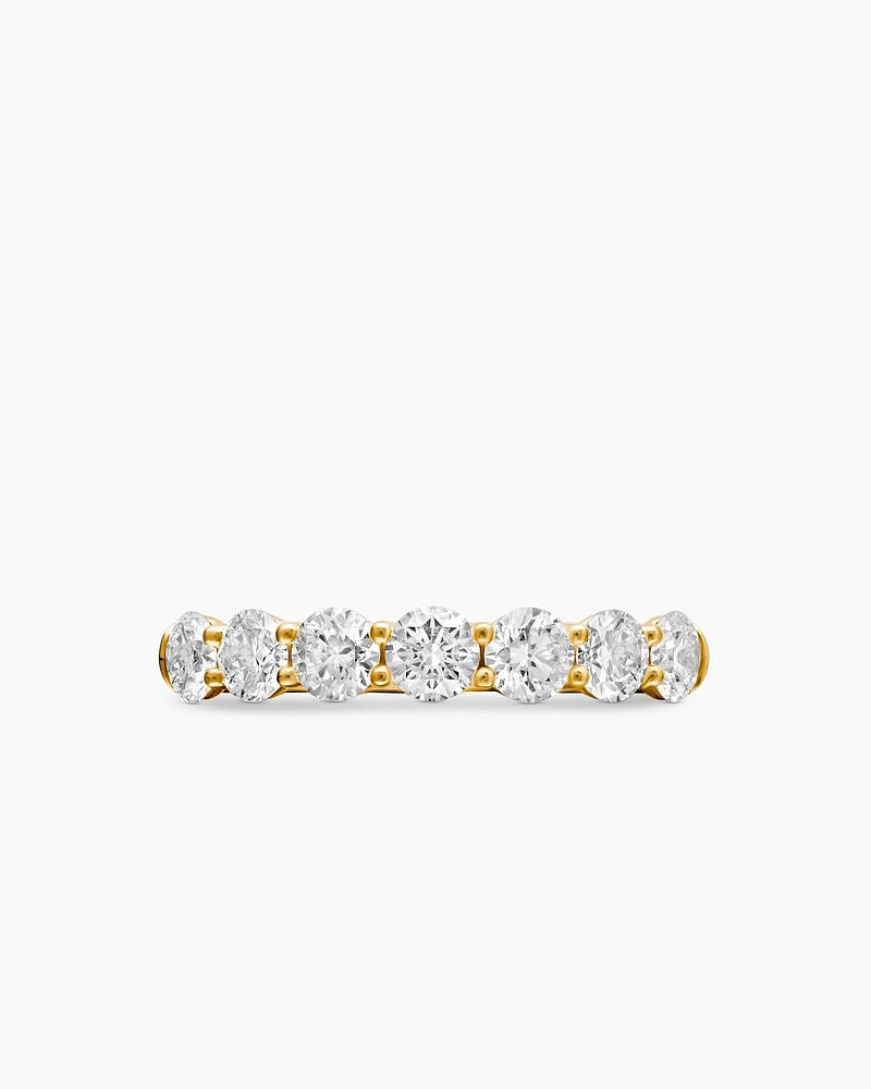 DY Eden Partway Band Ring 18K Yellow Gold with Diamonds