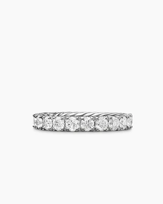 DY Eden Eternity Band Ring Platinum with Diamonds, 3.2mm