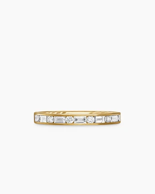 DY Eden Partway Alternating Diamond Band Ring 18K Yellow Gold with Diamonds, 2.8mm