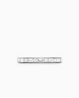 DY Eden Partway Alternating Diamond Band Ring Platinum with Diamonds, 2.8mm