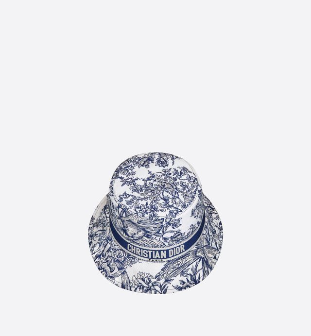 Dior D-bobby Toile de Jouy Voyage Small Brim Bucket