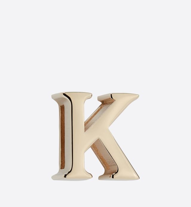 My ABCDior Letter 'K' Badge