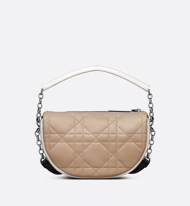 Dior White Cannage Leather Small Dior Vibe Hobo Bag Dior