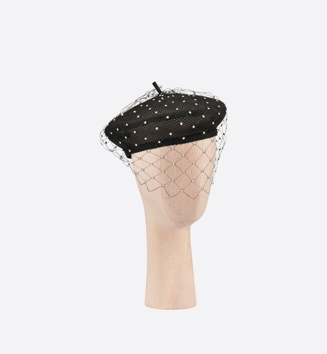 Dior Pearls Beret with Veil