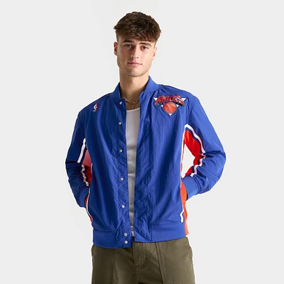 Men's Mitchell & Ness New York Knicks NBA 1992-93 Authentic Warm-Up Jacket