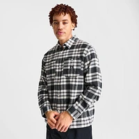 Men's Converse Chevron Star Plaid Button-Down Shirt