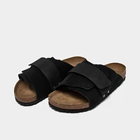 Men's Birkenstock Kyoto Nubuck Suede Leather Slide Sandals