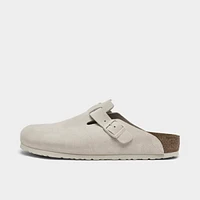 Men's Birkenstock Boston Suede Leather Birko-Flor Clogs