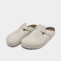 Men's Birkenstock Boston Suede Leather Birko-Flor Clogs