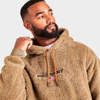 POLO RALPH LAUREN Men's Ralph Lauren Polo Sport Curly Hi-Pile Logo Hoodie |  Alexandria Mall