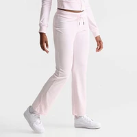 Women's Juicy Couture OG Bling Heart Velour Track Pants