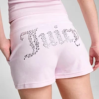 Women's Juicy Couture OG Bling Heart Shorts