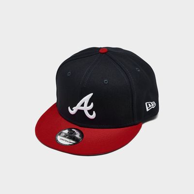 Atlanta Braves Sidepatch 9FIFTY Snapback Hat, Blue, MLB by New Era