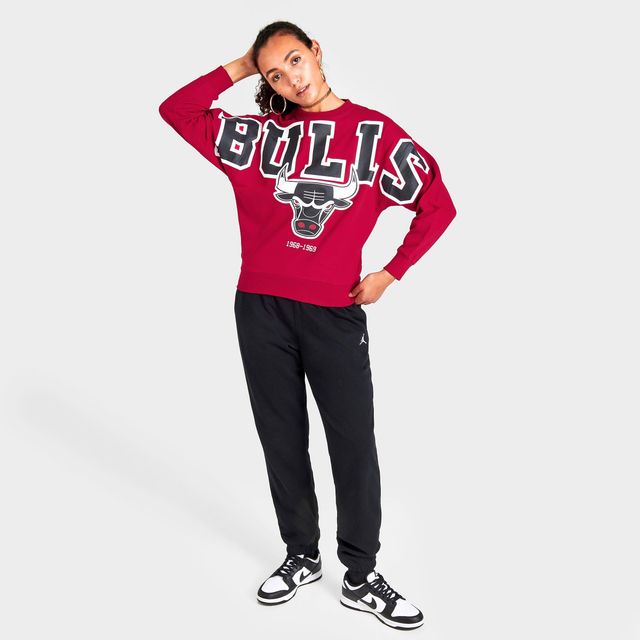 Mitchell and Ness NBA Slap Sticker Sweatpants Chicago Bulls Black