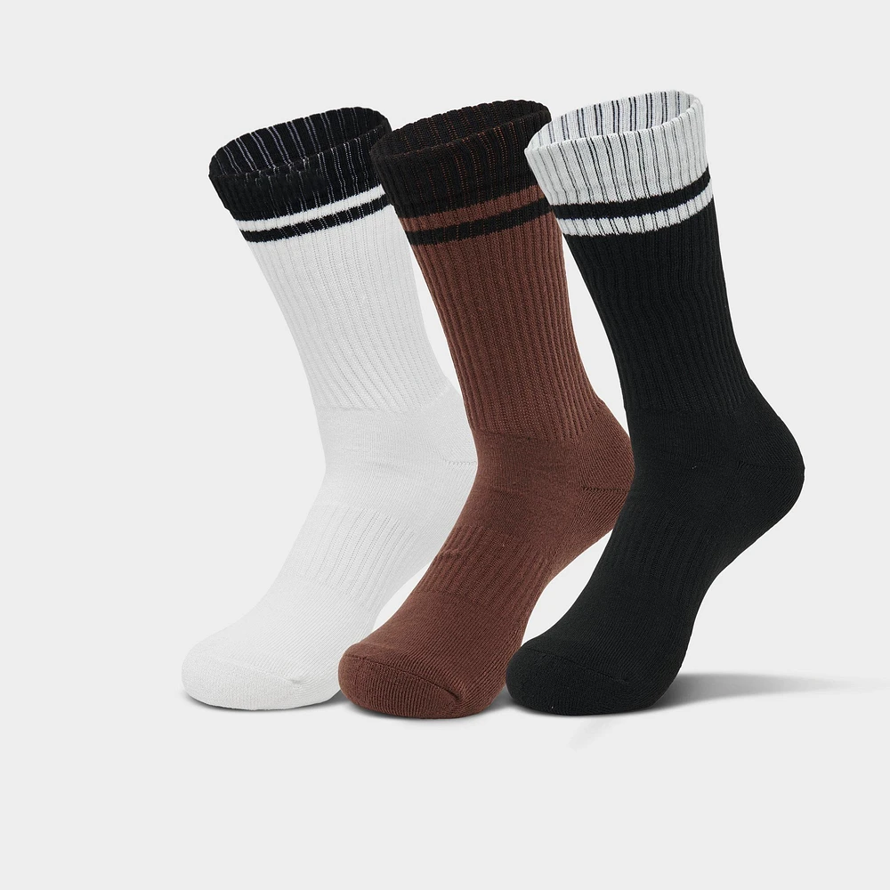 Sof Sole Varsity Stripe Crew Socks (3-Pack)