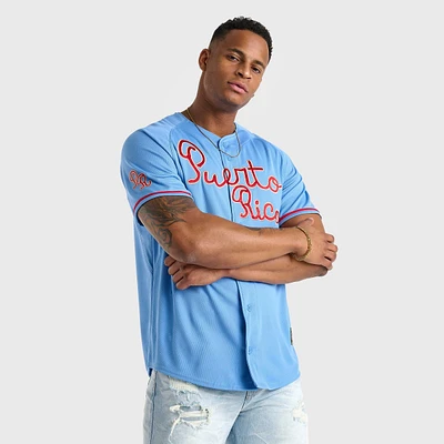 Men's New Era Puerto Rico Alternate Authentic Baseball Jersey