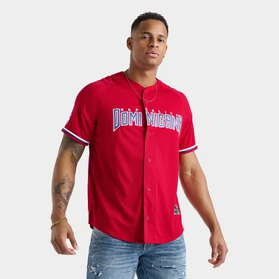 Men's New Era Dominican Republic Away Authentic Baseball Jersey