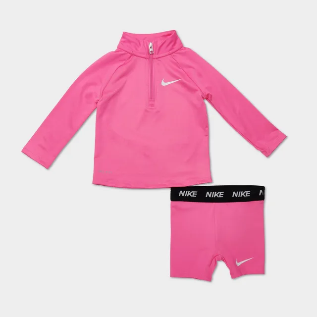 NIKE Girls' Toddler Nike Pro Quarter-Zip Top and Shorts Set