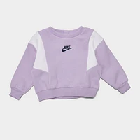 Girl's Infant Nike Crewneck Sweatshirt and Leggings Set