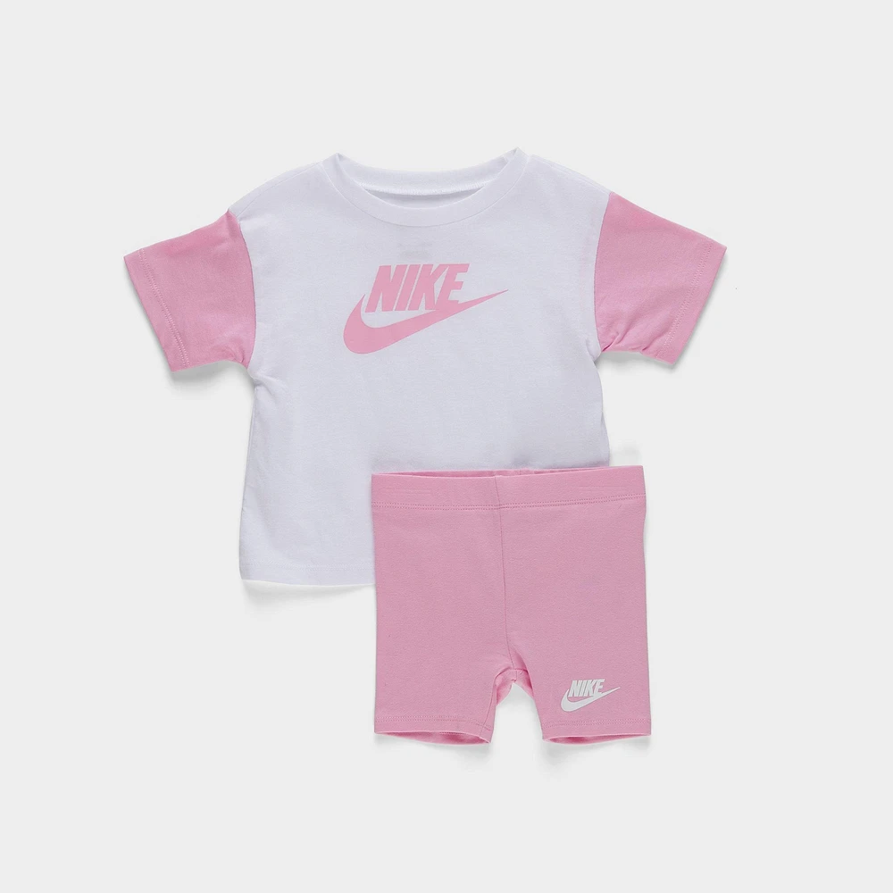 Girls' Infant Nike BF T-Shirt and Bike Shorts Set