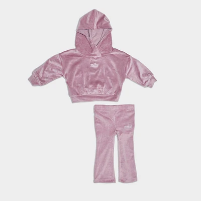 Girls' Infant Nike Velour Hoodie and Leggings Set