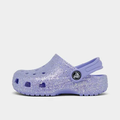 Girls' Toddler Crocs Classic Glitter Clog Shoes
