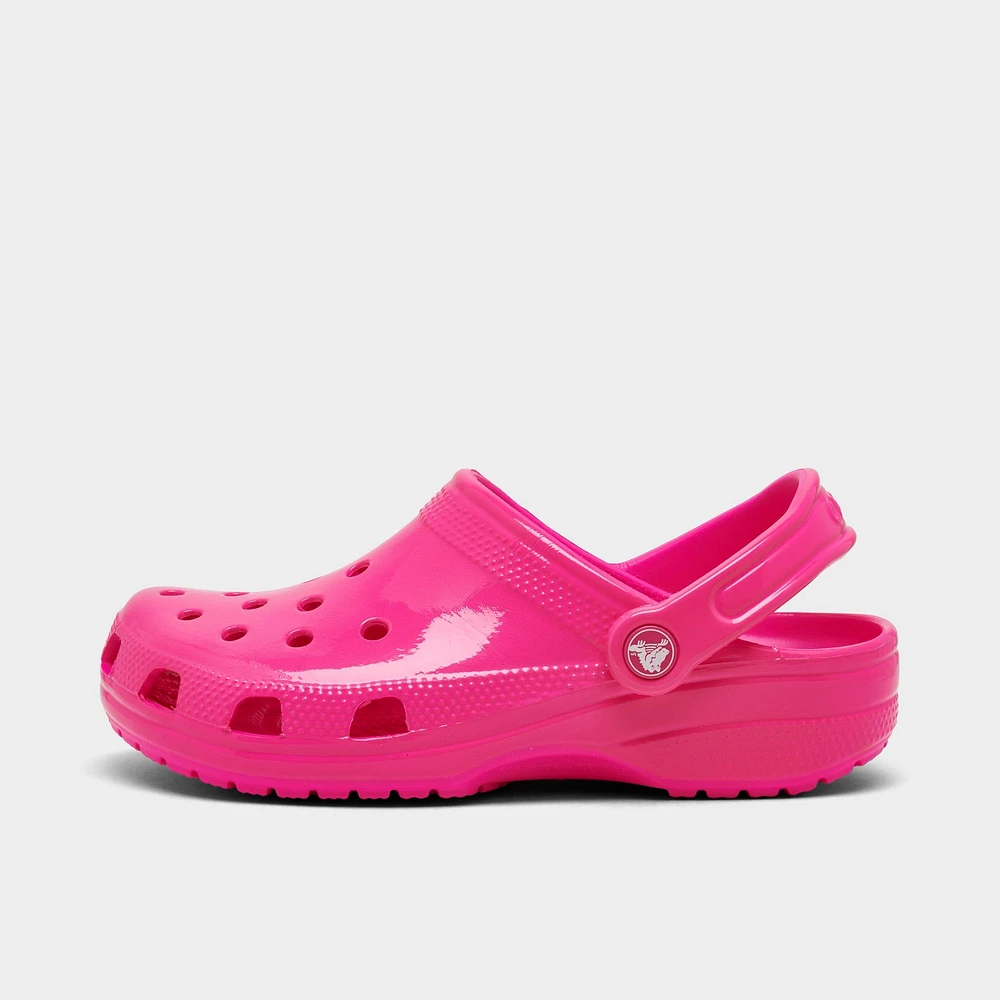 Big Kids' Crocs Neon Highlighter Classic Clog Shoes