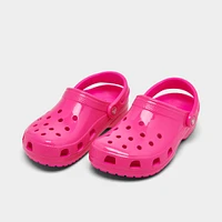 Big Kids' Crocs Neon Highlighter Classic Clog Shoes