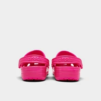 Big Kids' Crocs Neon Highlighter Classic Clog Shoes