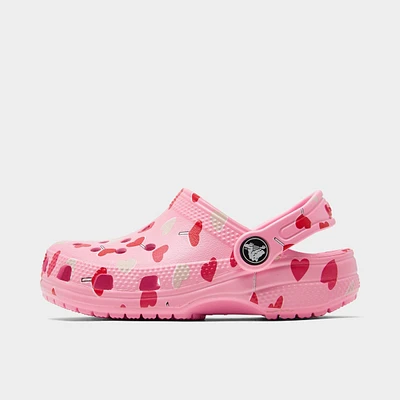 Girls' Toddler Crocs Hearts Classic Clog Shoes
