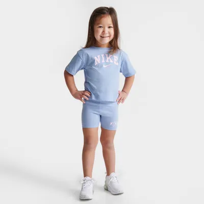 Girls' Toddler Nike T-Shirt and Bike Shorts Set