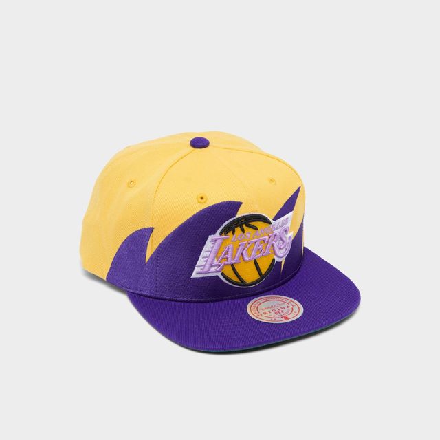 Lids Los Angeles Lakers Mitchell & Ness Diamond Cut Snapback Hat - Black/White