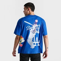 Men's Mitchell & Ness Los Angeles Dodgers MLB Logo Blast Graphic T-Shirt