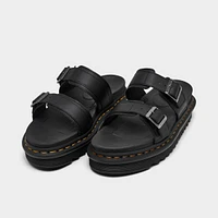 Women's Dr. Martens Myles Brando Leather Buckle Slide Sandals