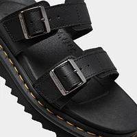 Women's Dr. Martens Myles Brando Leather Buckle Slide Sandals