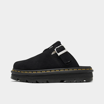 Women's Dr. Martens Zebzag Suede Fleece-Lined Slingback Platform Mule Sandals