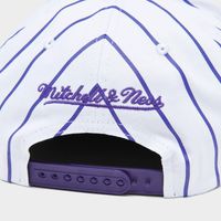 Mitchell & Ness Los Angeles Lakers NBA Pinstripe Snapback Hat