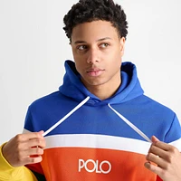 Men's Polo Ralph Lauren Logo Striped Fleece Hoodie