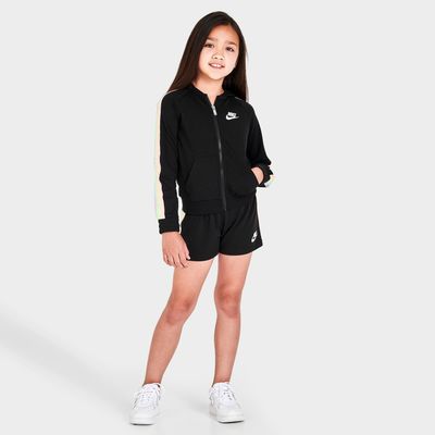 Girls' Little Kids' Nike Rainbow Tape Jacket and Shorts Set
