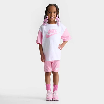 Girls' Little Kids' Nike BF T-Shirt and Bike Shorts Set