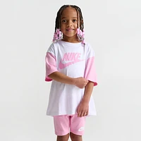 Girls' Little Kids' Nike BF T-Shirt and Bike Shorts Set