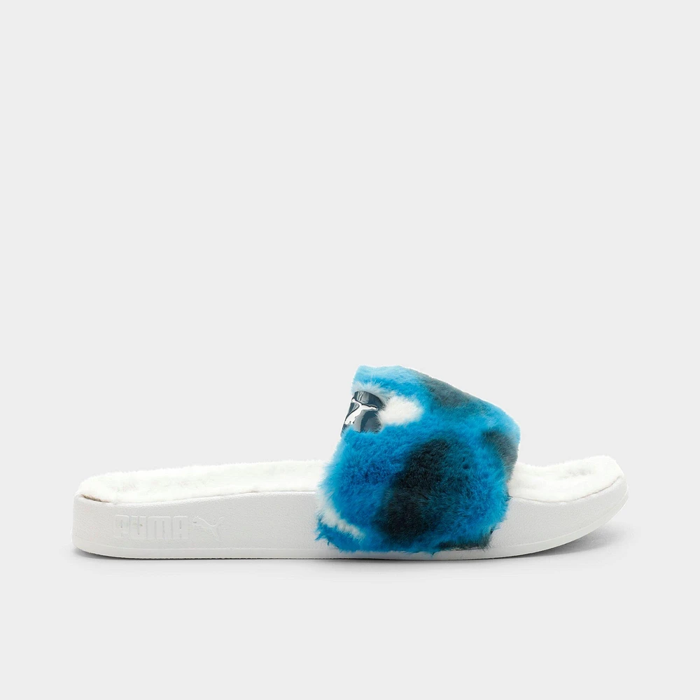 Women's Puma Leadcat 2.0 Fluff Tie Dye Slide Sandals